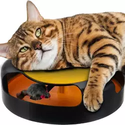 Интерактивная игрушка когтеточка для кошек PURLOV поймай мышку