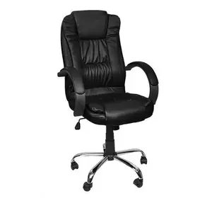 Компьютерное офисное кресло с эко кожи Malatec 8983  черное